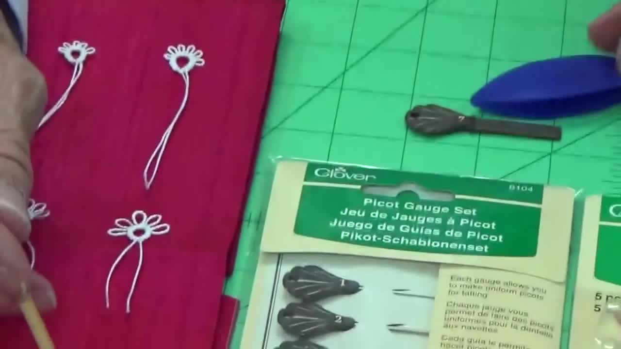 Jeu De Jauges à Picot Clover - 7 Pièces Pour Couture Et Frivolité