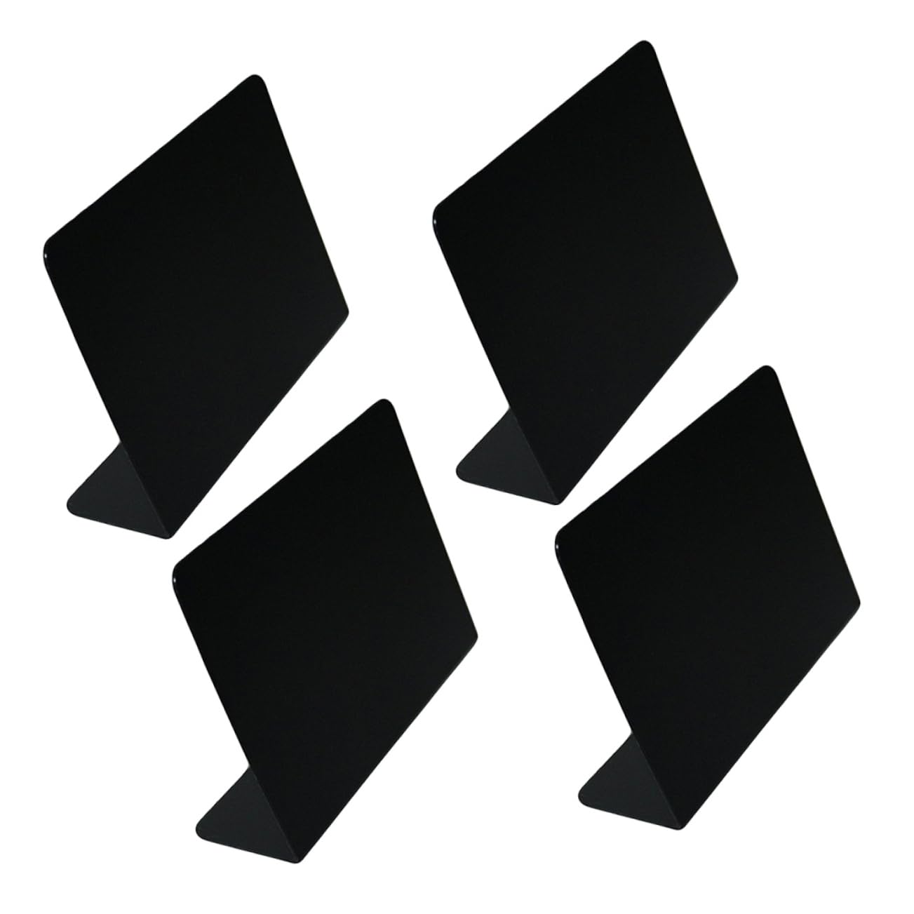 Angoily 3 Sätze Teiliges Acryl Kreidetafel Kleine Schwarze Schreibtafel Für Hochzeit Party Tischdekoration Vielseitiges Display Für Nachrichten Und Beschriftungen 4 Stück * 3