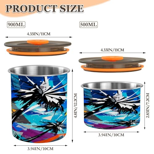 Envase de Café Hermético de Acero Inoxidable 900ml miniatura 2