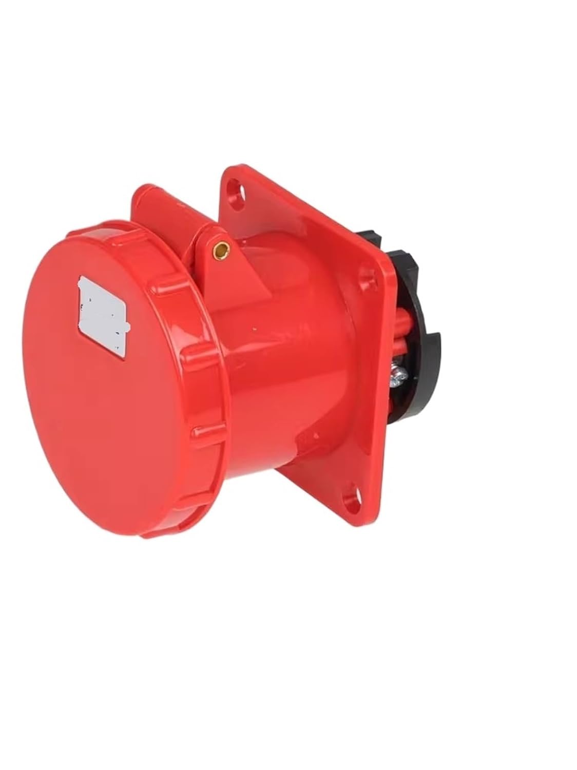 IP67 Industrial Waterproof Plug 63A Aviation Socket 125A High-Power Connector 3-pin 4-Wire 5-pin Non Explosion Proof(3-pin63asurface-mountedsocket)