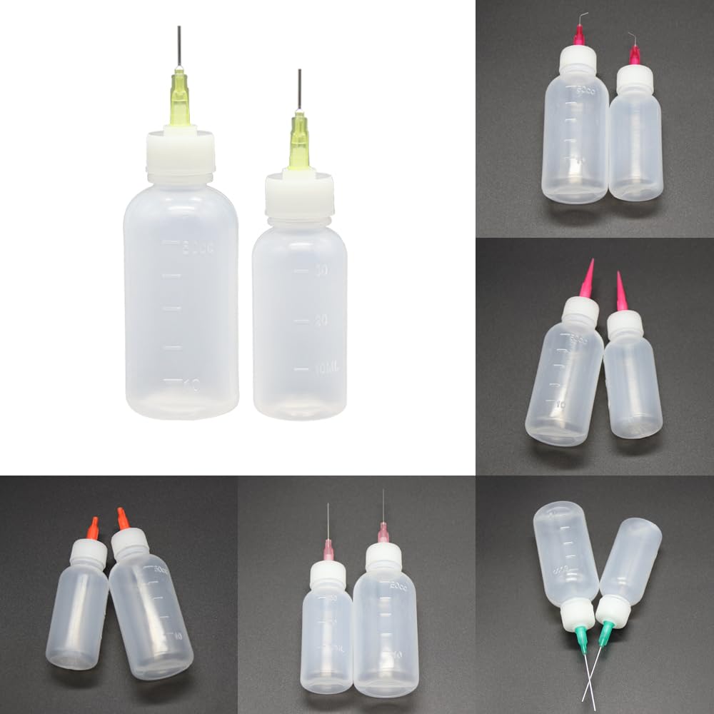 Hegebeck Plastic Squeeze Bottles - 150 Ml With Needle Tip, 3 Pack For Glue, Paint & Crafts - View #11