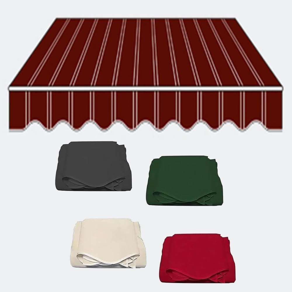Toile de rechange rétractable Ning rouge pour remplacer votre tissu de store usé