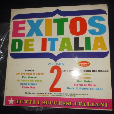 Exitos de Italia - Tutii Successi Italiani Various Vol 2 LP Vinyl