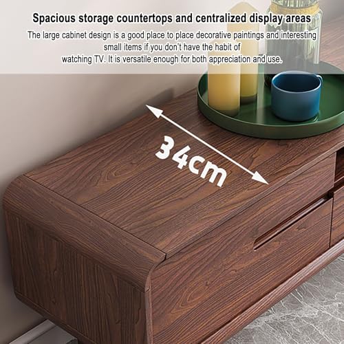 Meuble TV en Bois Massif et console multimédia de salon - 6