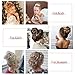 SEGO Human Hair Messy Bun Hairpieces Real Scrunchies Natural Wavy Smoothed Updo Donut Chignon Ponytail Extensions for Women Girls-#4P27 Medium Brown&Dark Blonde
