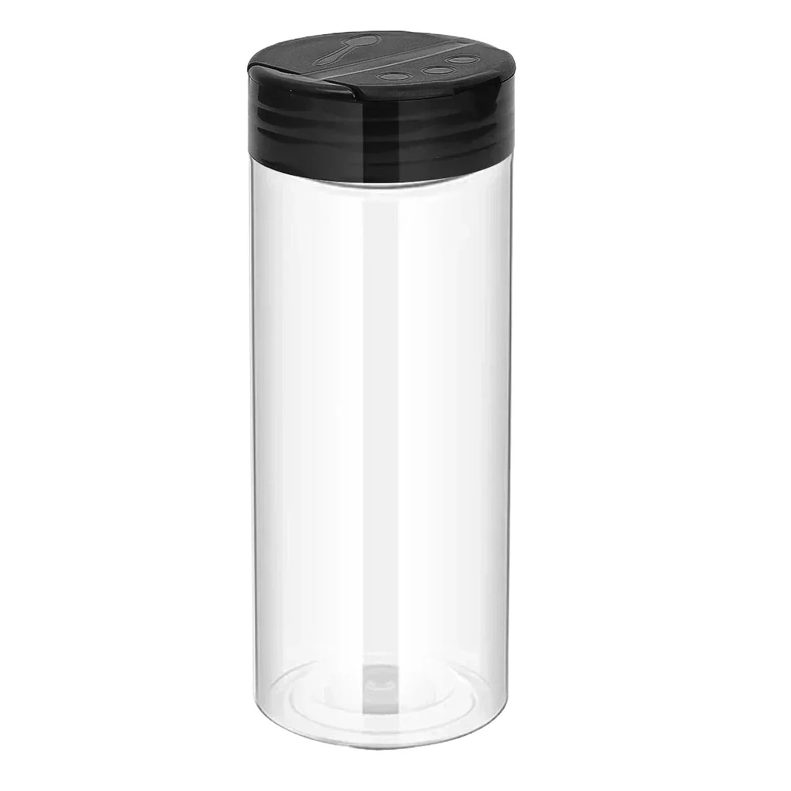 WZPTLKIBAD Transparent Spice Jars, Plastic Bottles With Shaker Lids