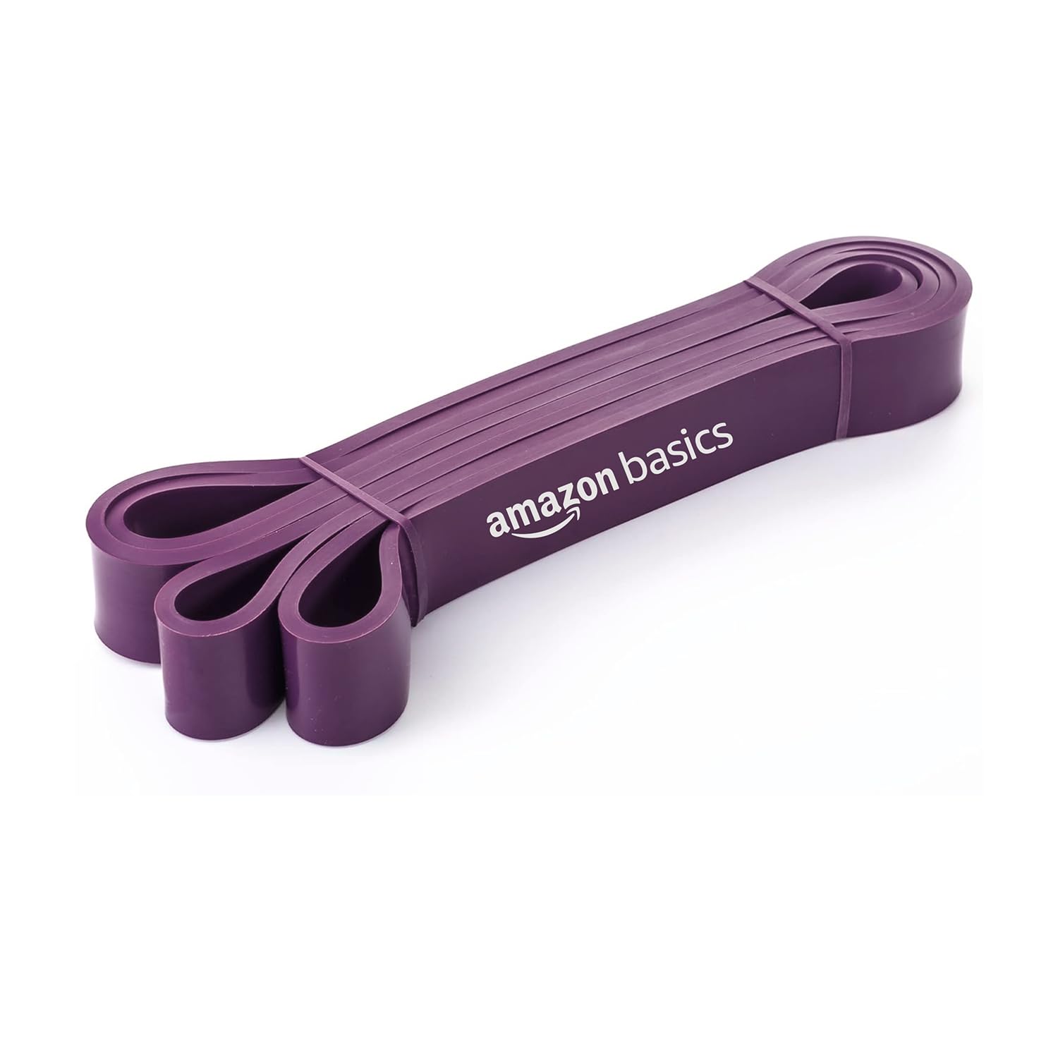Amazon Basics Resistance Band | Stretching & Pull Up Power Band | Supported Resistance 18.1–36.3 Kg | 1.25" Wide | Suitable for Home & Gym Workouts | for Men & Women | Purple-picture-39