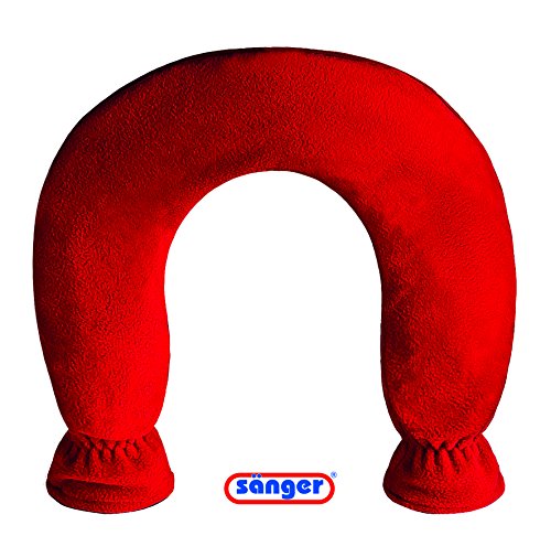 Sanger Red Fleece Covered Neck Hot Water Bottle - Made In Germany #TOP1