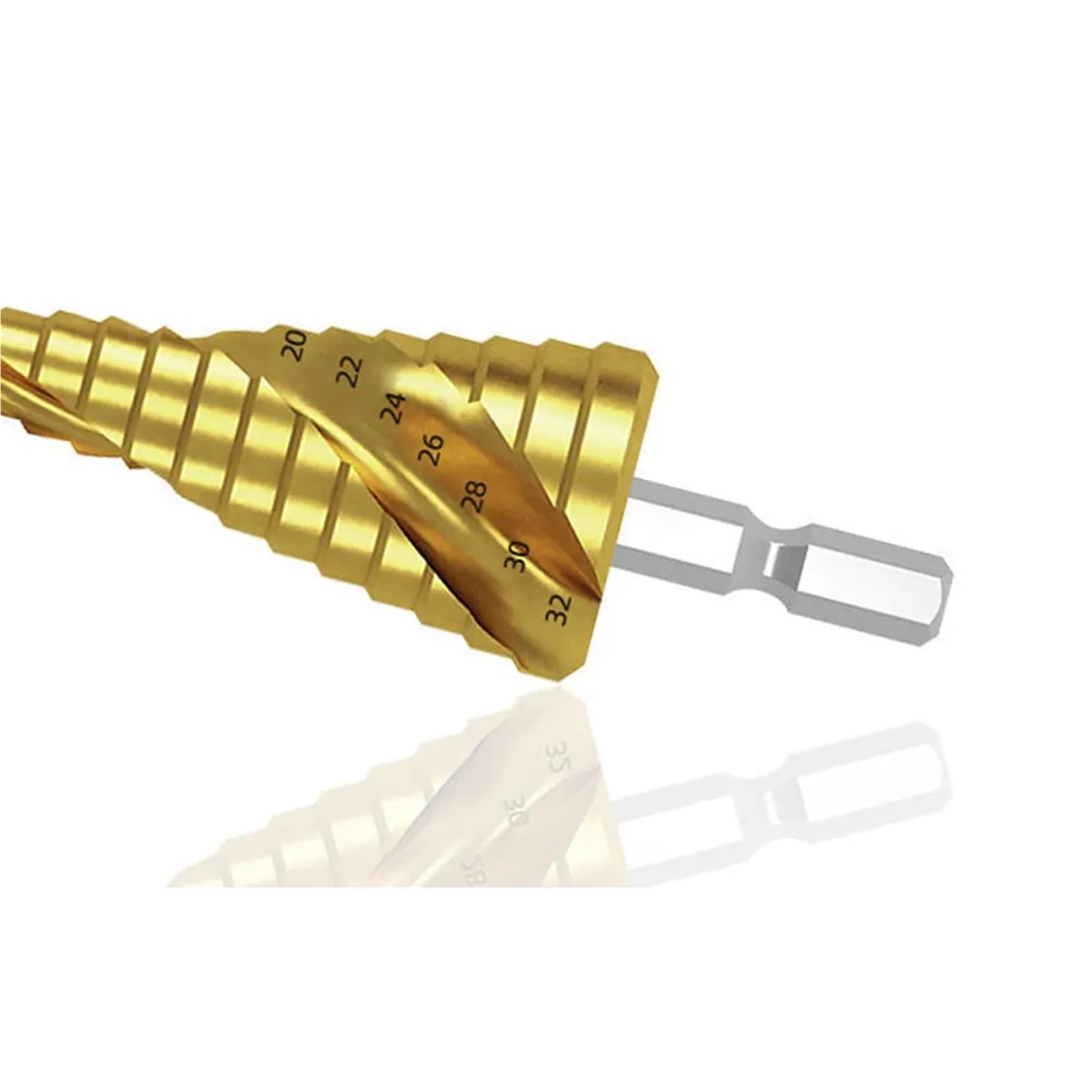 Zestaw wierteł stopniowych, stożek do frezowania drewna i powlekanego metalu, 4-32 mm, 4-20 mm, 4-12 mm, 3 szt