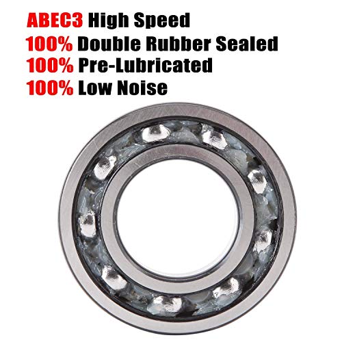 Donepart 1603-2RS-10 1603-2Rs Ball Bearing 5/16 Inch X 7/8"X 11/32 Inch Radial Ball Bearing Rubber Sealed And Pre-Lubricated thumb #3