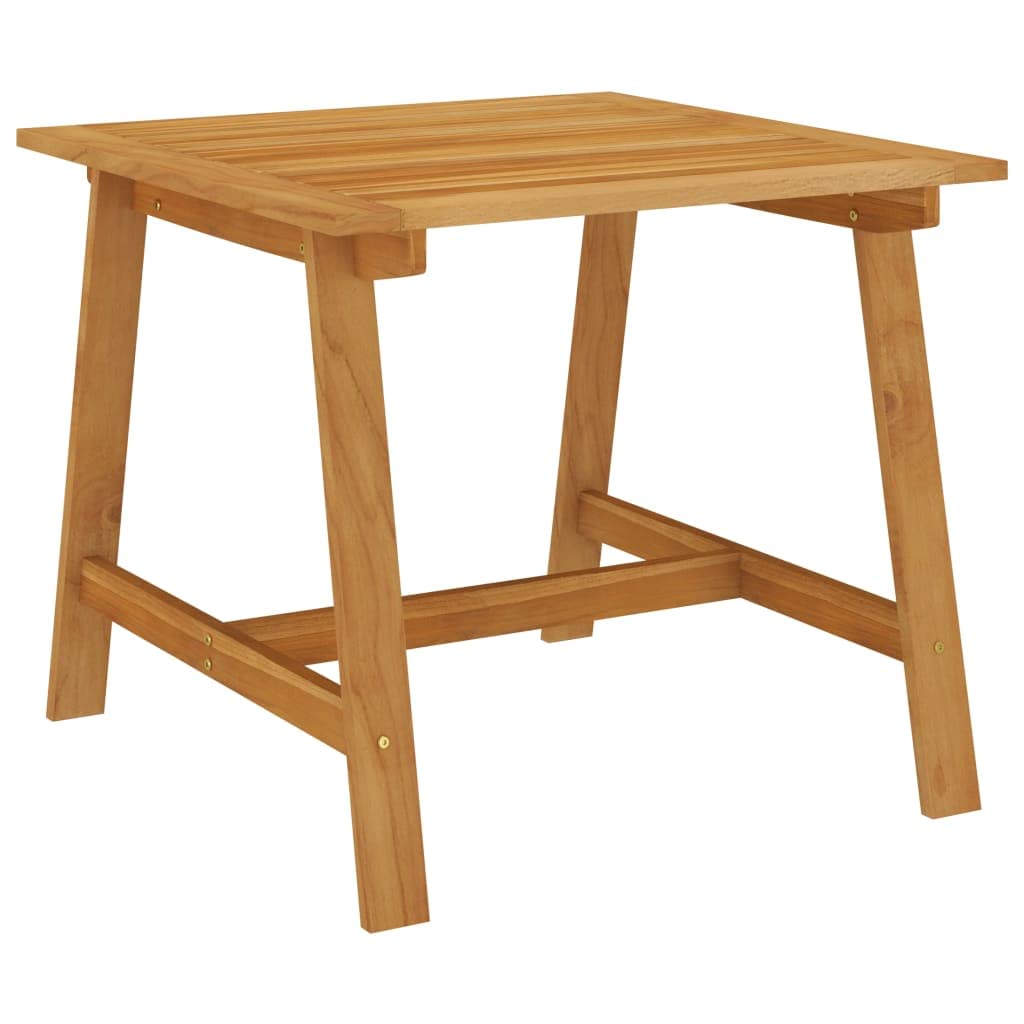 Set Pranzo da Giardino 5 pz in Legno Massello di Acacia | Elegante kit arredo per terrazzo e patio con finitura ad olio naturale, ideale per cene all'aperto e tea time in famiglia.