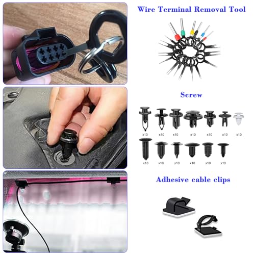 TEGOVE 352 Piezas Herramientas Kit Desmontar Coche,Herramientas Desmontaje Coche,Herramientas de Palanca para Automóviles para Herramientas Desmontar Interiores Coche Radio Audio - imagen 6