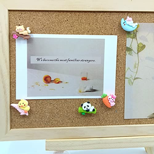 Push Pins, 30 Pcs Diy Creative Thumb Tacks Handmade Drawing Pin Cute Cat, Panda, Bird, Rabbit Resin For Corkboard Bulletin Board Wall Photo Memo Office Accessories #TOP7