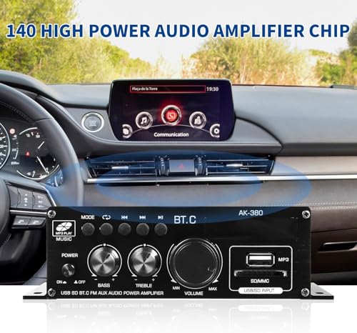 Amplificateur avec télécommande récepteur stéréo Bluetooth - 3