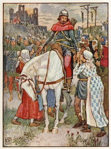 Peinture huile Robin Hood de Walter Crane sur toile canvas de haute qualité