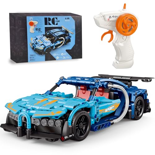 laddutoi RC F1 City Auto ab 12 Jahre kompatibel mit Lego Technic, 433-teiliges 1:16 Blau Modell Mit 2.4G Hz Fernbedienung, Perfektes Geburtstag Geschenk für Kinder ab 10 11 12 13 14 15 Jahren laddutoi RC F1 City Auto ab 12 Jahre kompatibel mit Lego Technic, 433-teiliges 1:16 Blau Modell Mit 2.4G Hz Fernbedienung, Perfektes Geburtstag Geschenk für Kinder ab 10 11 12 13 14 15 Jahren