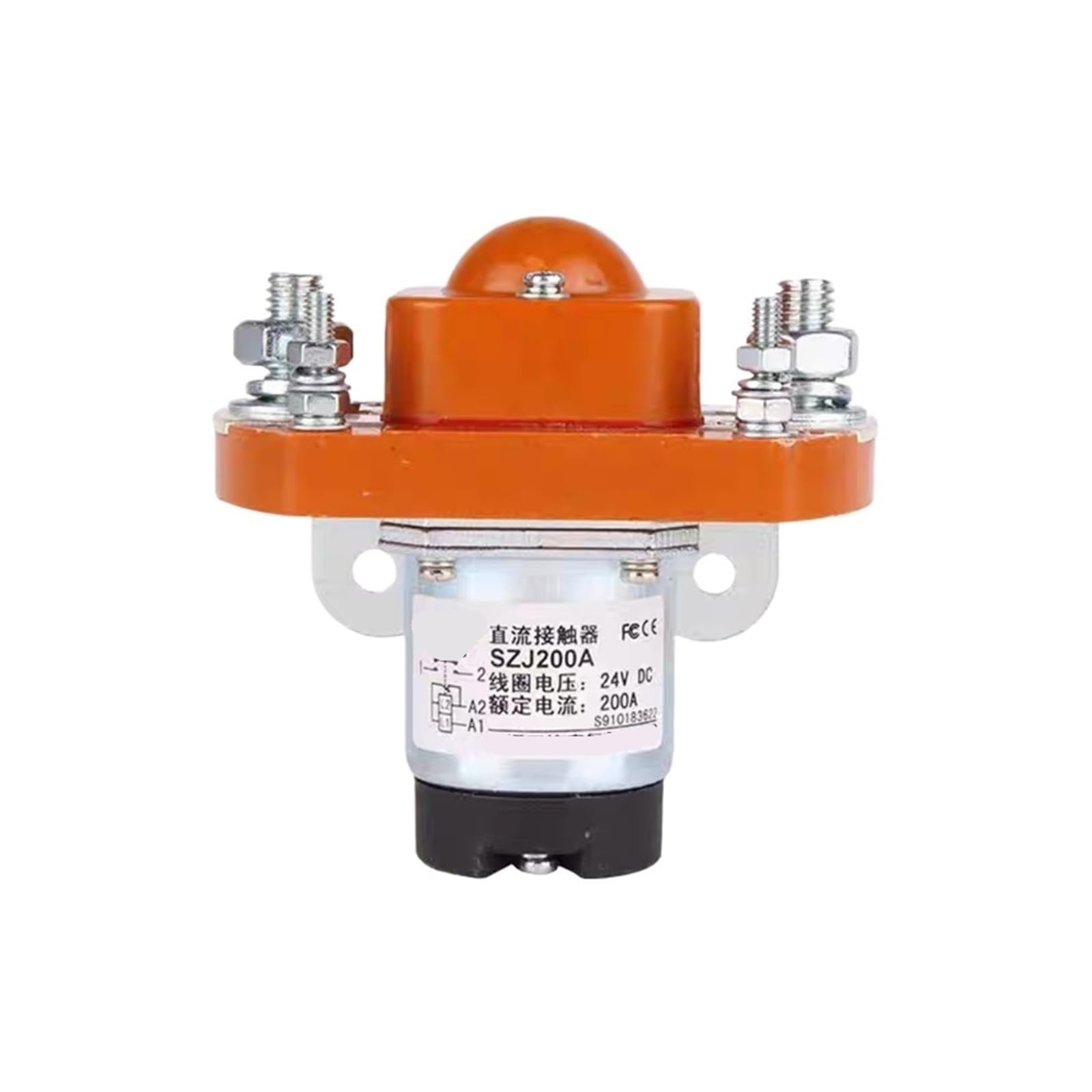 TPKMVGAP MZJ200A SZJ200A 12V 24V 36V 48V 60V 72V 84V DC contactor(SZJ200A,24V)