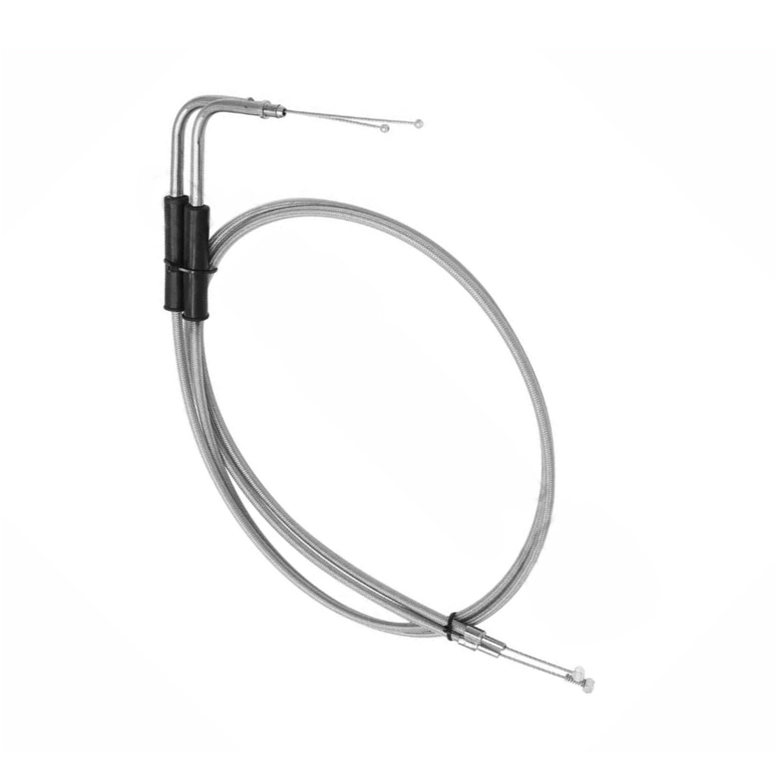 Cable De Acelerador Alargado 130 Cm para Motocicleta con Tejido Alambre Acero para Harley Softail FXST 1996 1997 1998 1999 2000 2001 2002 2003-2010