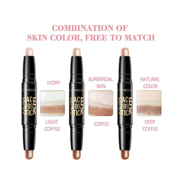 Contour-and-Highlighters-StickContour-StickConcealer-Contour-Highlighters-StickDouble-Head-Make-up-Concealer-Contouring-Cream-Set-Face-Highlighters-Sticks Contour and Highlighters Stick,Contour Stick,Concealer Contour, Highlighters Stick,Double-Head Make up Concealer Contouring Cream Set Face Highlighters Sticks