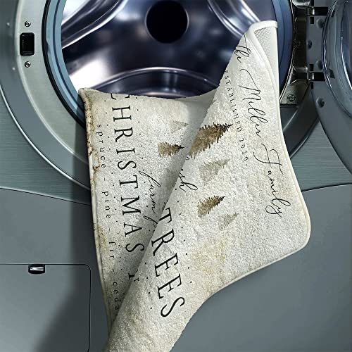 Bathroom Rug Bath Rugs Christmas Tree Decor Non-Slip Design Bath Mat Microfiber Thick Shaggy Water Absorbent Soft Machine Washable Floor Mat Bathroom Rugs For Bathroom #TOP2