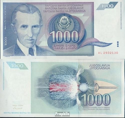 Prophila Collection Jugoslawien 1.000 Dinara Banknote 1991