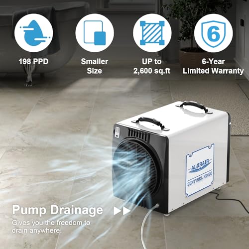Image of ALORAIR 198 Pints Duct-able Version Crawlspace Dehumidifier with Pump