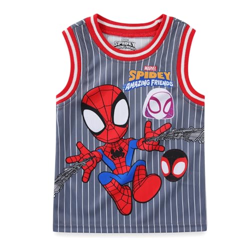 Marvel Spider-Man Miles Morales Avengers Boys Tank Top Shirt and Active Mesh Short Set for Toddlers and Big Kids - image 2