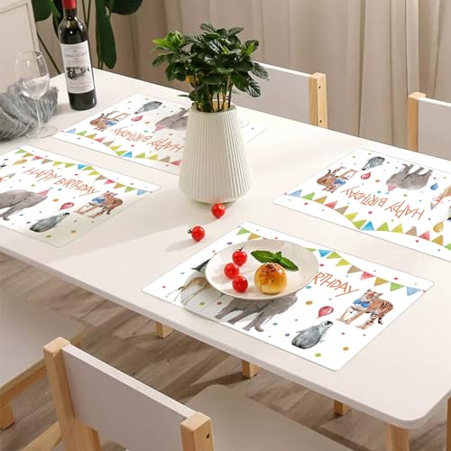 Wrapaholic WPPM-50P-BD-ANIM 50 Sheets Birthday Paper Place Mats thumb #3