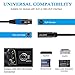JOLGOO 1 Feet Mini XLR Male to XLR Female Adapter Cable, 3-Pin, for BMPCC 4K/6K, Video Assist 4K, Sharp 8K, Rode, Sennheiser, Sony & More