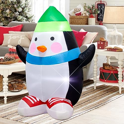 Ycolnaefllr 122cm Aufblasbarer Pinguin mit LED-Beleuchtung |...