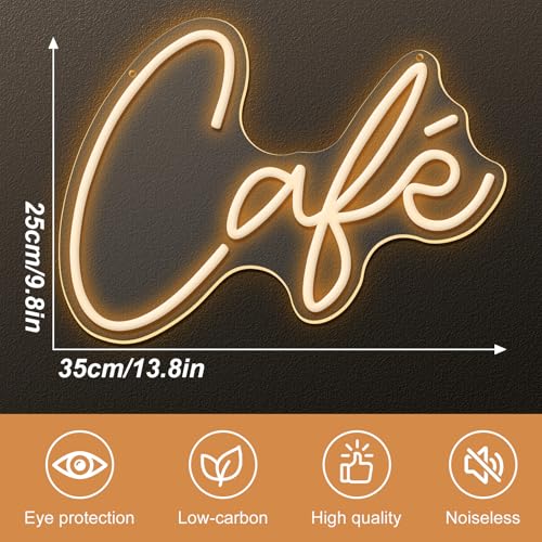 Néon Café LED USB à intensité variable pour décoration murale