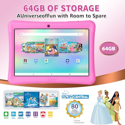 Contixo K102-PINK Kids Tablet K102, 10-Inch Hd, Ages 3-7, Toddler Tablet With Camera, Disney E-Books Pre-Installed thumb #1