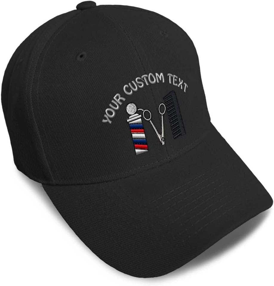 Speedy Pros Baseball Caps for Men & Women Embroidered Barber Logo Embroidery Ladies & Men Baseball Hats Acrylic