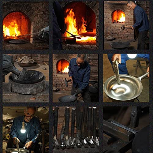 Wok tradicional chino de hierro sin recubrimiento miniatura 6