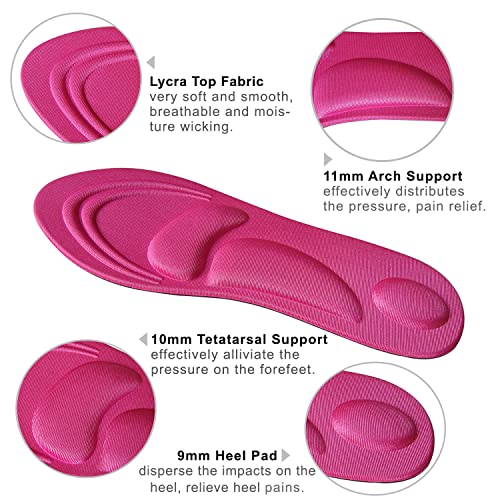 Plantillas de espuma viscoelástica con soporte para arco para mujer miniatura 2