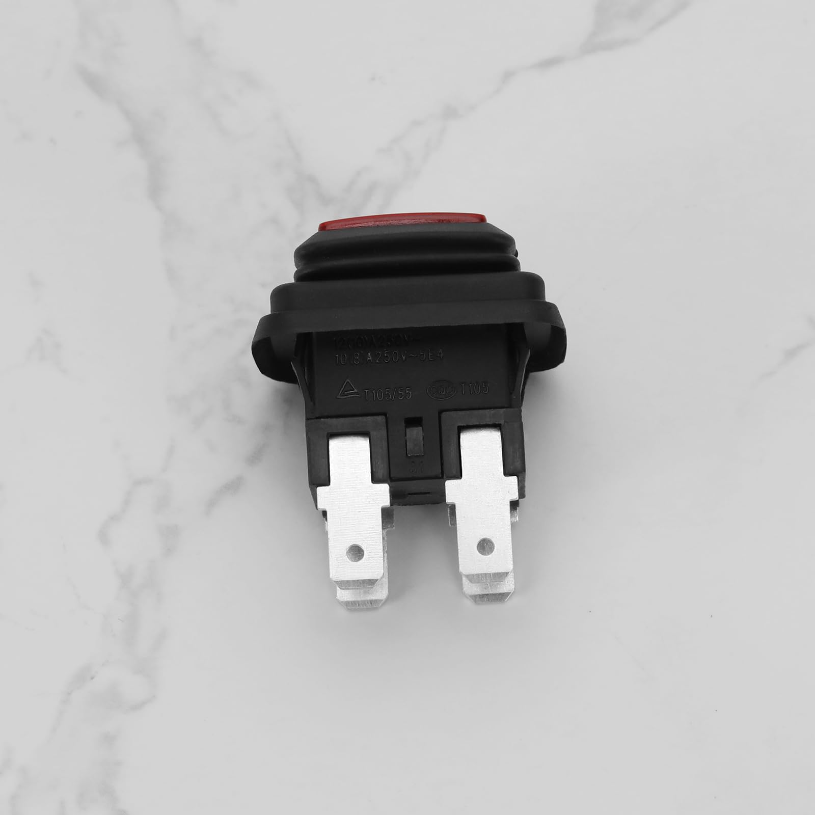 YINETTECH Lot De 2 Interrupteurs à Poussoir Carrés 4 Broches Pour Machines à Café Didiesse Frog