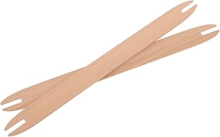 2pcs Wooden Weaving Shuttle DIY Knitting Tool for Sweaters and Scarves