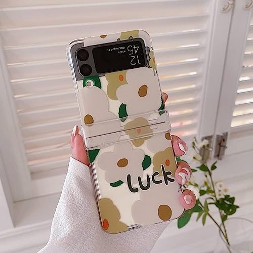 Coque antichoc Samsung Z Flip 4 transparente et robuste fleurie 2in1