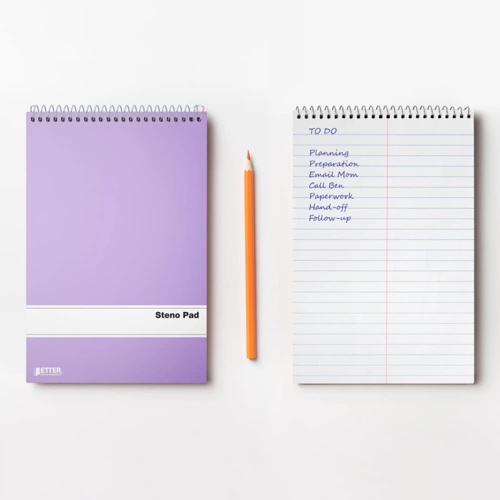 Falinlve 10 Pack Spiral Steno Notebooks, 1 Subject Notebook Spiral