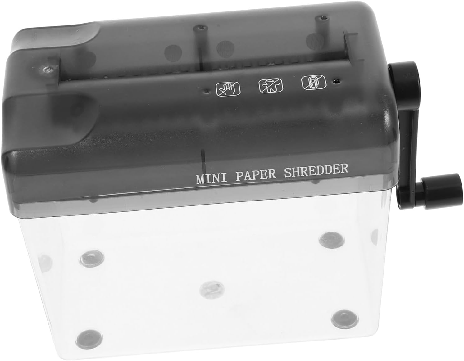 NUOBESTY Wear-Resistant Manual Paper Shredder Portable Hand Crank Office Supply for Home School Crafts Desktop Cutter Lightweight and Convenient for Document Cutting
