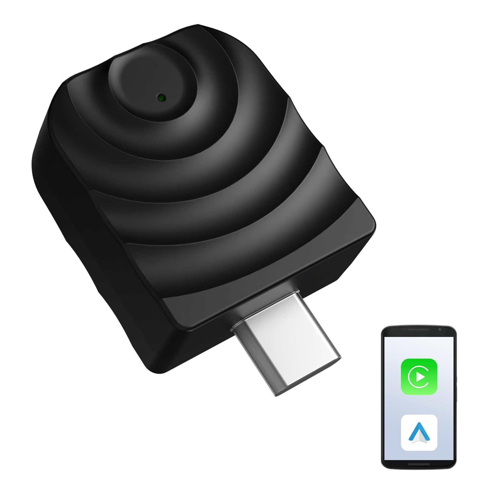 Sunweyer S21 Adaptador Wireless CarPlay y Android Auto – Solo para Coches con CarPlay por Cable | Conexión automática | Actualizaciones OTA(No BMW/Tesla)