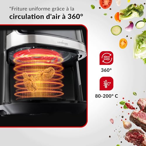 Airfryer 6,5L 8 programmes LHODF-1765 Lehmann – Image 5