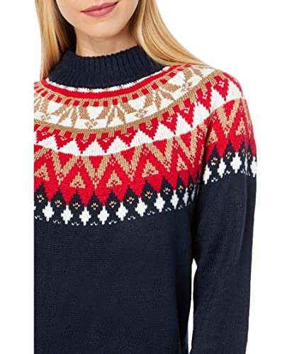Image of Tommy Hilfiger Women's Fairisle Long Sleeve Crewneck Sportswear Sweater