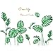 Produktbild Isshop 1198/5000 Wandaufkleber 2 PCS Wandaufkleber Tropischer Strand DIY Strand Wandaufkleber Muster Grüne Pflanze 90 x 120 cm