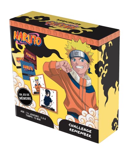 Topi Games | jeu Naruto Remember | Jeu de Société de Mémoire et de Déduction | Retrouve les Cartes Cachées et Remporte la Victoire | 2 Niveaux de Difficulté | 2 à...