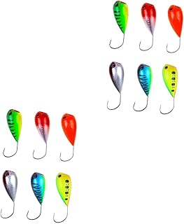 BESPORTBLE 12 Pcs Lure Fishing Lures for Freshwater catfishing Hooks bass Lures Fishing Bait Saltwater Fishing Lures Climbing Hard Bait for Bass Fishing Lures Wave Lure Bait