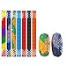 7Pcs Simple Dimple Fidget Popit Set,Mini Pop braccialetto Fidget Toy,Sollievo Giocattolo L'autismo Allevia l'ansia,Pop it Mini Set Colorato Bubble Sensory Toy Antistress a Tensione Bambini e aldulto