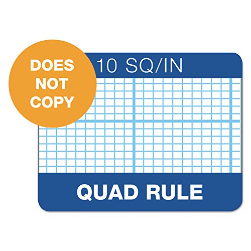 Tops 35101 Querschnitts-Pads, 21,5 x 27,9 cm, Klebestecke, Graph Lineal (10 x 10), 50 Blatt