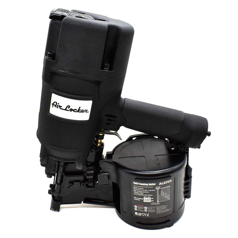 Air Locker AL83V3 3-1/4 Inch Full Round Head Coil Framing Nailer