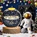DYOUen 3D Kristallkugel Nachtlicht, USB Kreative Sonnensystem Milchstra&szlig;e Nachtszene Bunten LED Ball Lampe Glaskugel Mit Holzsockel f&uuml;r Jungen M&auml;dchen Dekoration Geschenke (Solarsystem)